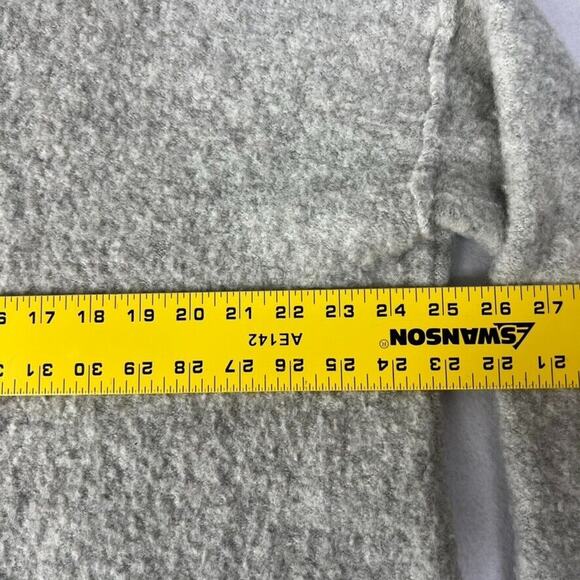 Free People Sweater Cardigan Women L Gray Phantom Open Front Grandpa Mohair Wool - Picture 3 of 7